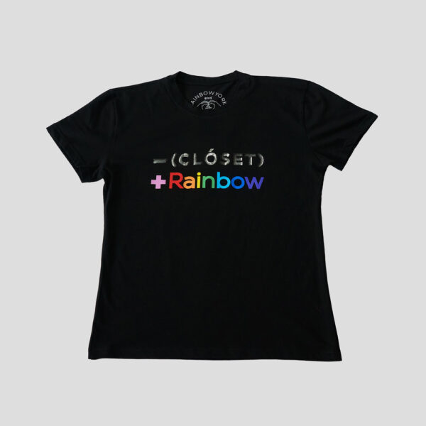 Camisetas Unisex MENOS CLÓSET MÁS RAINBOW