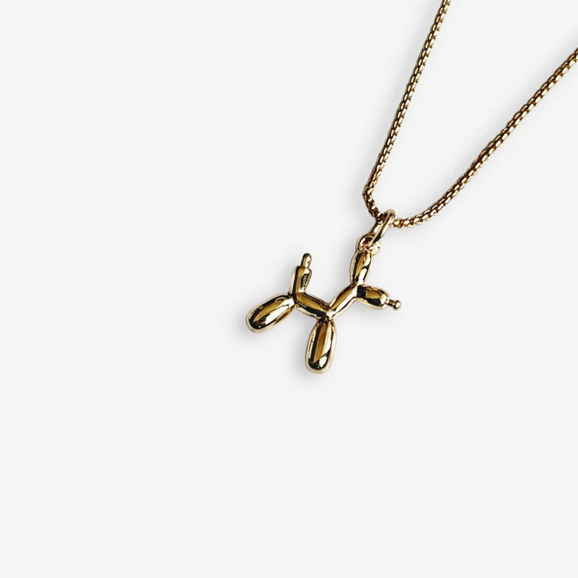 CollarPerritoGlobo DORADO 2